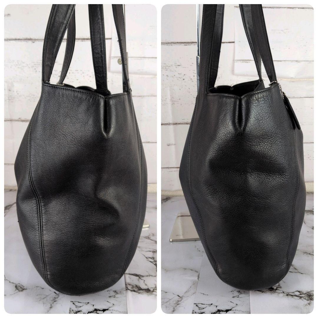 【美品】オールドコーチ☆A4　チャーム　トートバッグ　ブラック　ビジネス