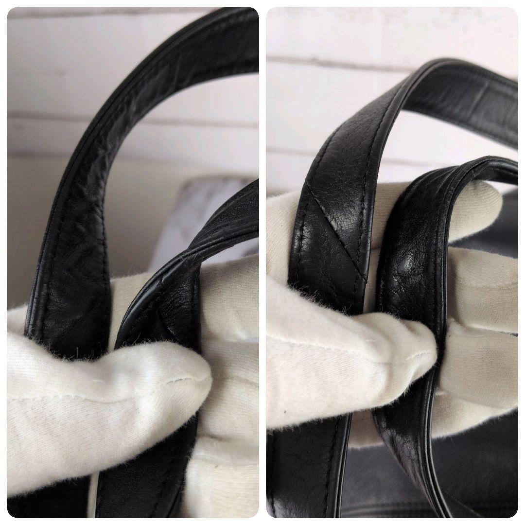 【美品】オールドコーチ☆A4　チャーム　トートバッグ　ブラック　ビジネス