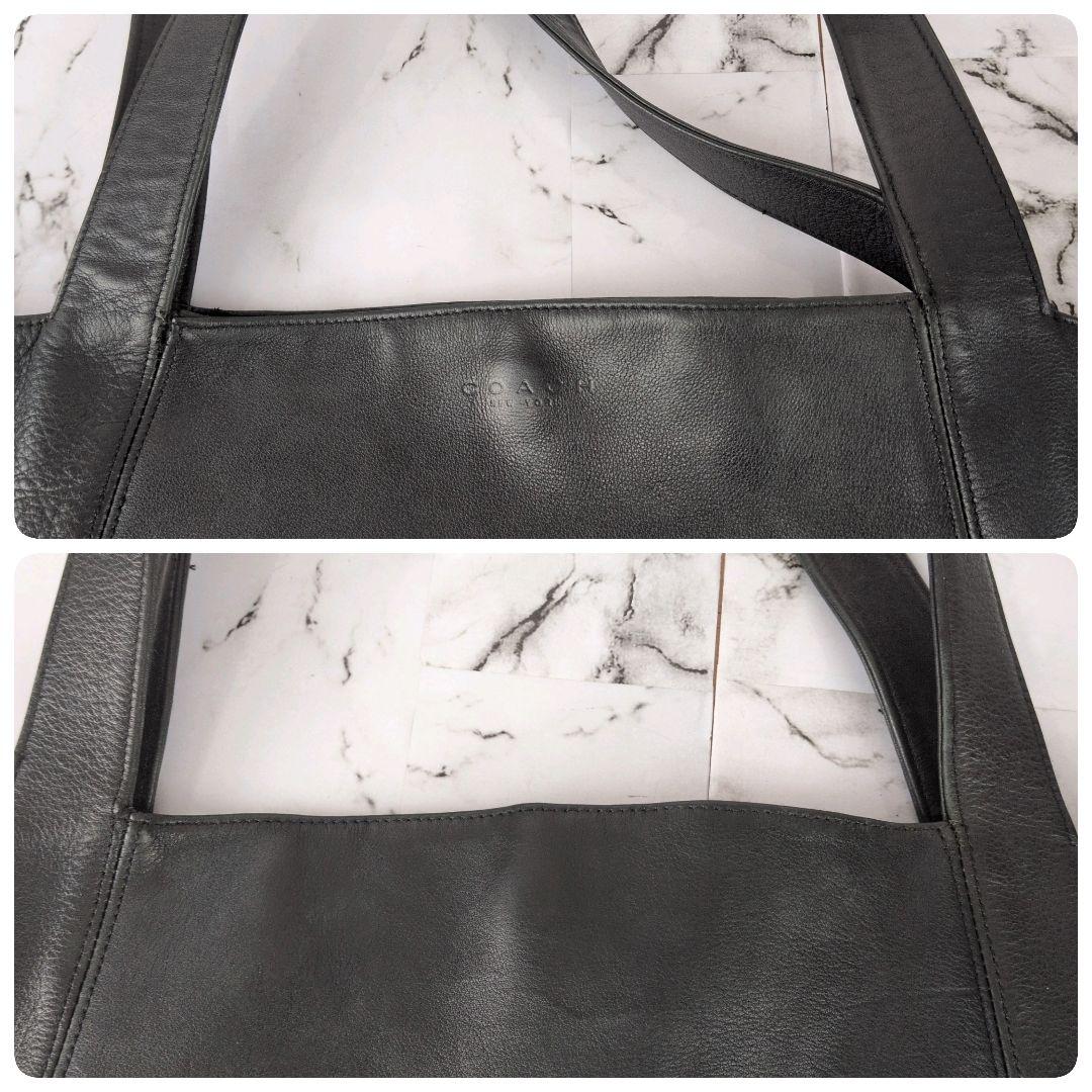 【美品】オールドコーチ☆A4　チャーム　トートバッグ　ブラック　ビジネス