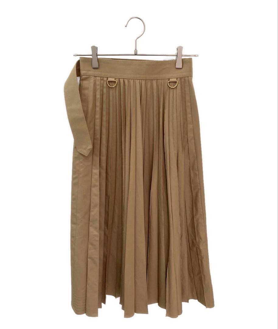 【未使用品】sacai ベージュ プリーツスカート サイズ2