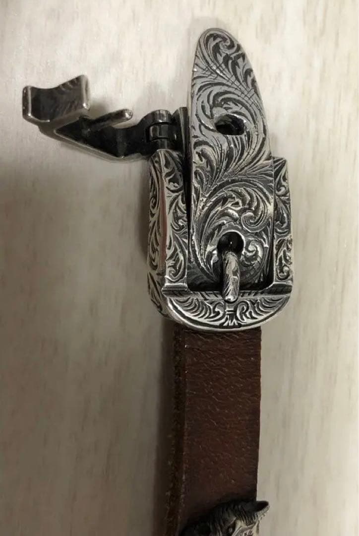 GUCCI アンガーフォレスト　ブレスレット　レザー　ウルフ　シルバー　グッチ