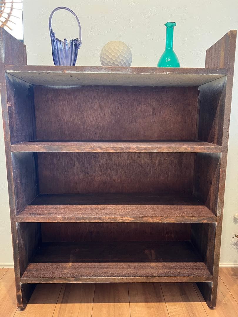 黒*屋様 HYST ヴィンテージ　木製本棚 3段 ダークブラウン
