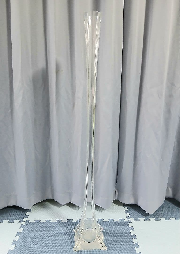 ガラス製 フラワースタンド 花瓶 花器 「縦約100㎝」
