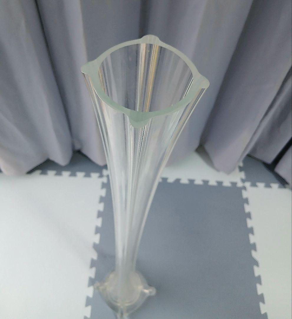 ガラス製 フラワースタンド 花瓶 花器 「縦約100㎝」