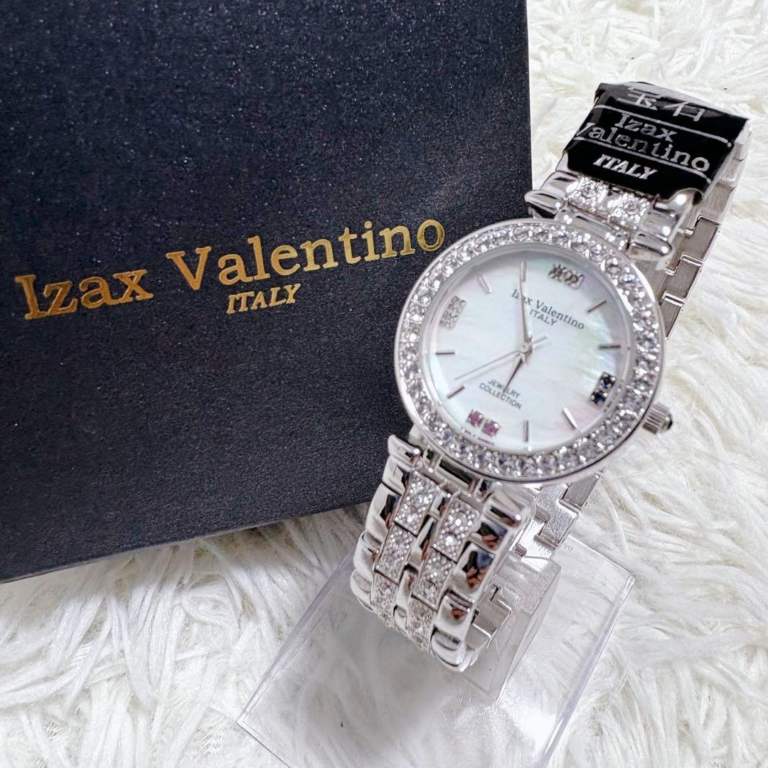 ✨新品✨アイザック バレンチノ シェル ダイヤ サファイヤ プラチナ ジルコニア