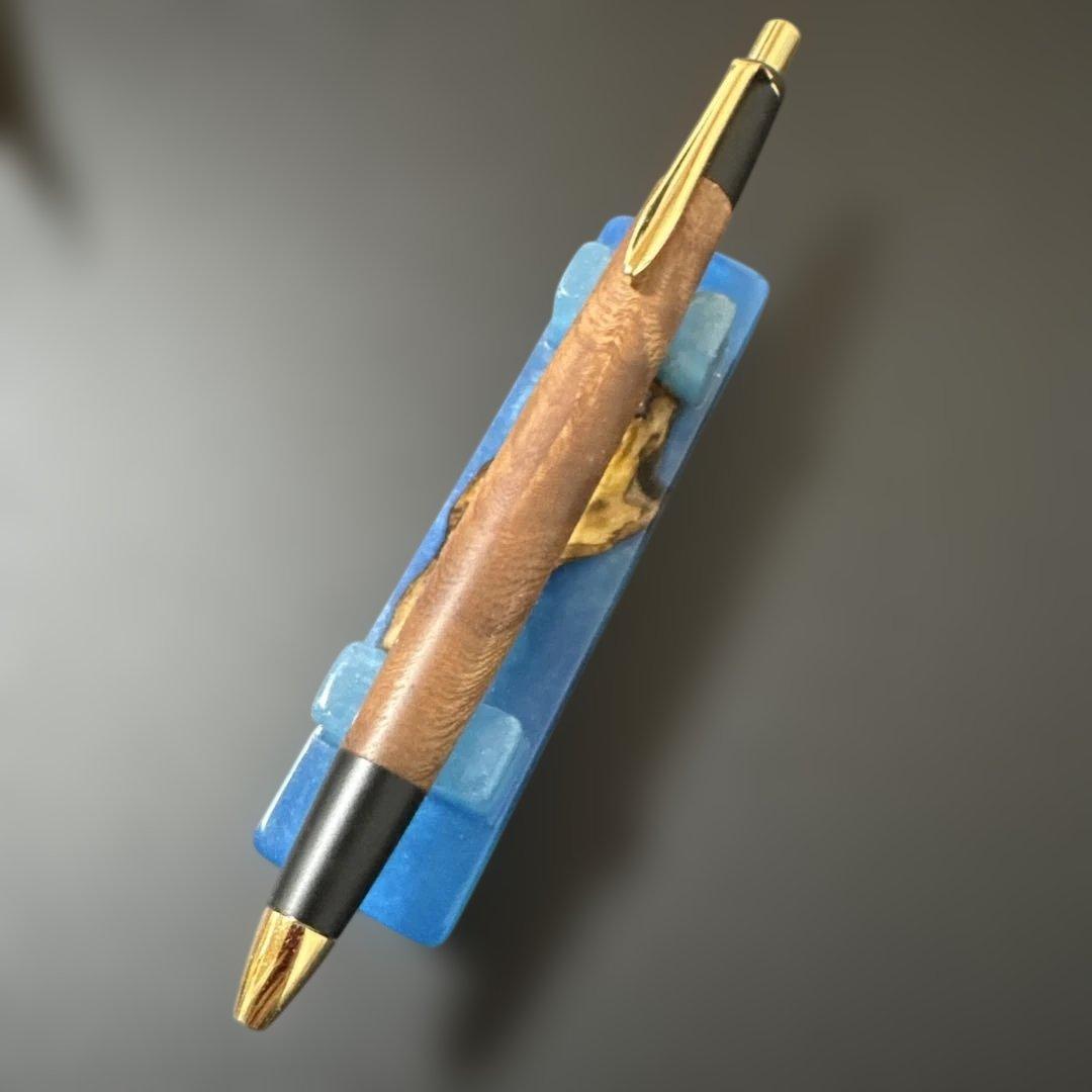 〈本日限定〉野原工芸似シャープペンシル　欅　極上杢