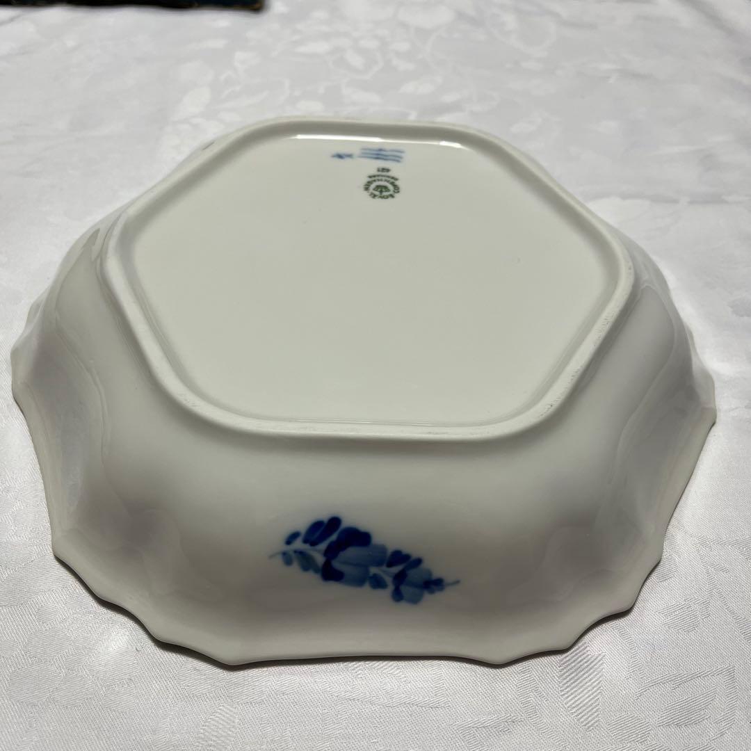 ロイヤルコペンハーゲン ブルーフラワー　プレート　六角形