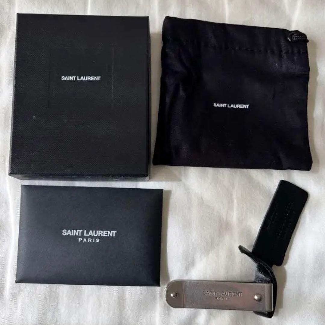 〈新品未使用品〉SAINT LAURENT マネークリップ シルバー