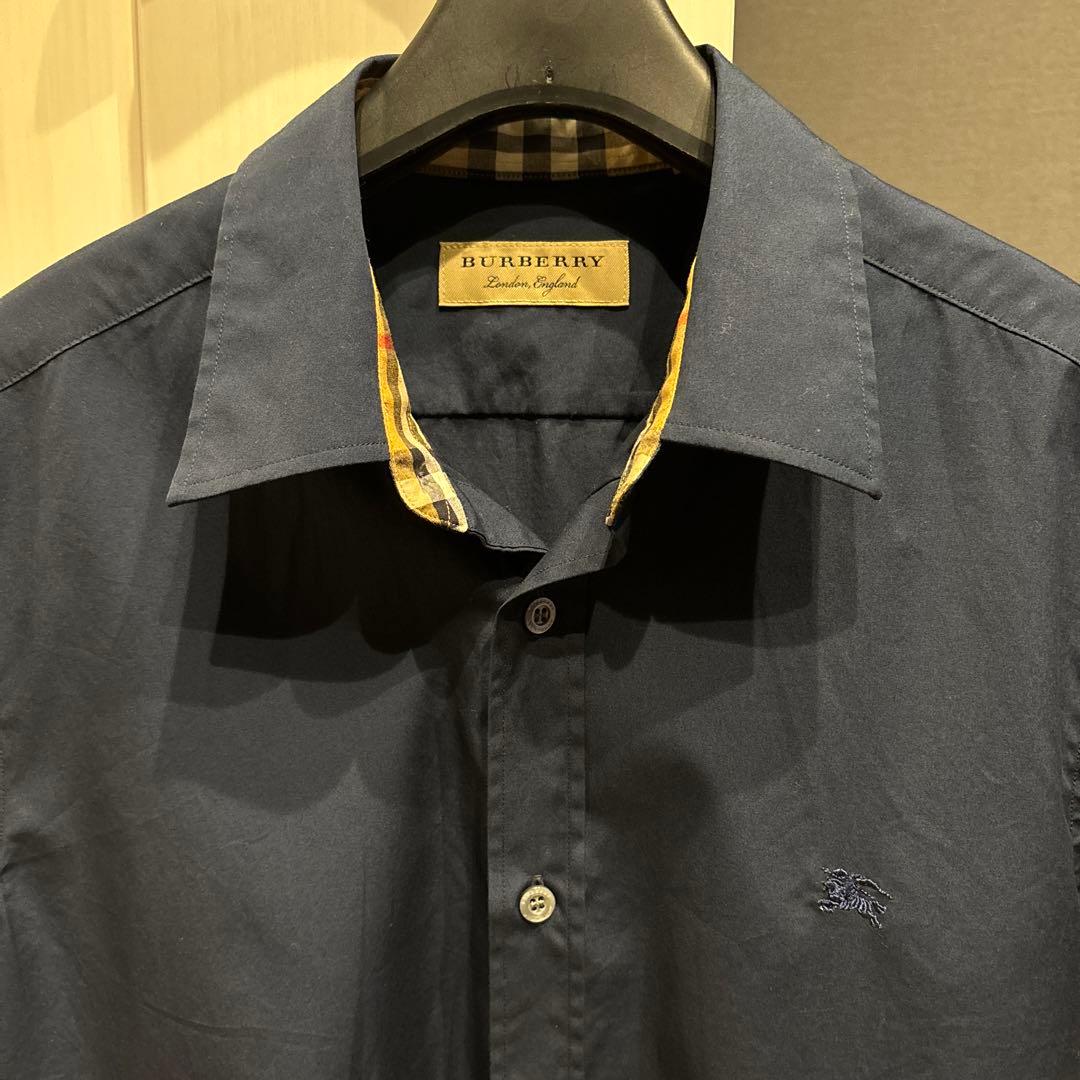 【Fantasy】BURBERRY ネイビー 半袖シャツ