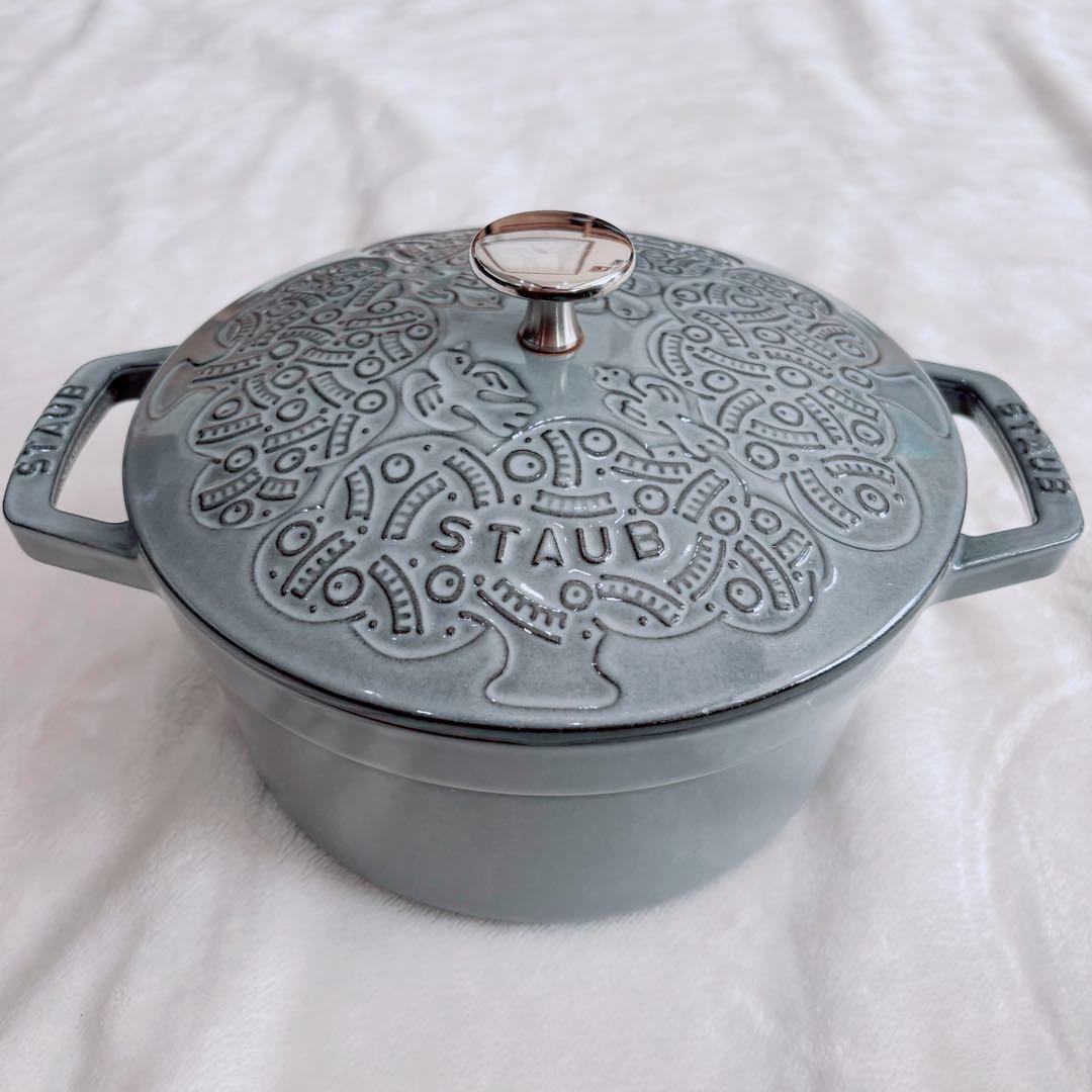 ミナペルホネン STAUB フォレストココット ラウンド 鍋