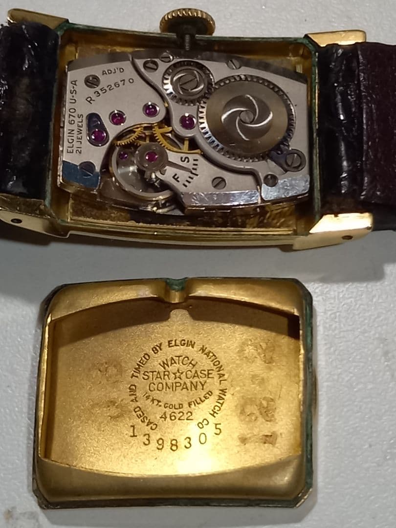 Lord Elgin 手巻き　腕時計 14Kゴールドフィルド