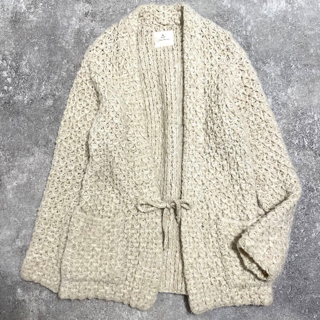 美品 bukht×ロンハーマン 別注 アルパカ混 ハンドニットカーディガン 0