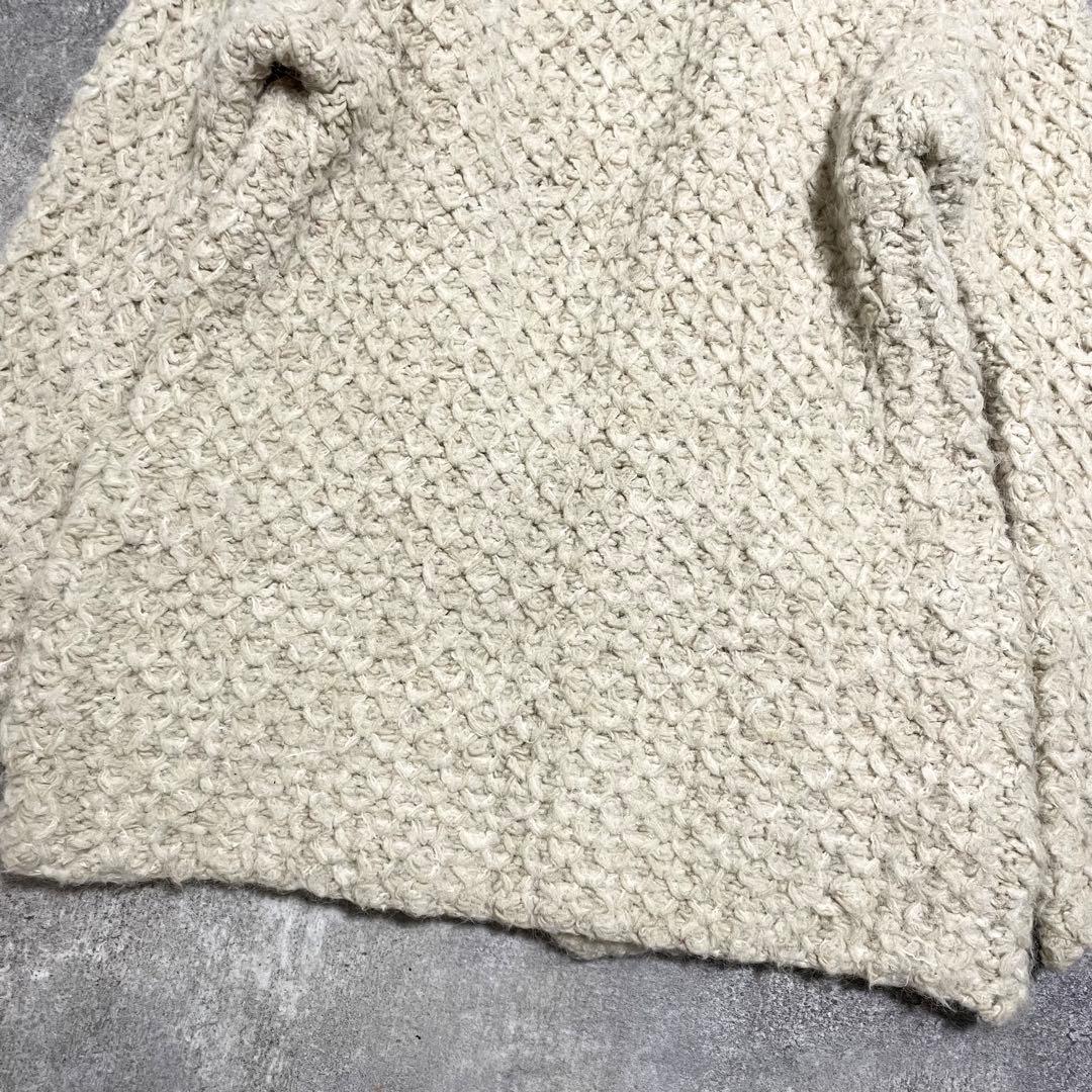 美品 bukht×ロンハーマン 別注 アルパカ混 ハンドニットカーディガン 0