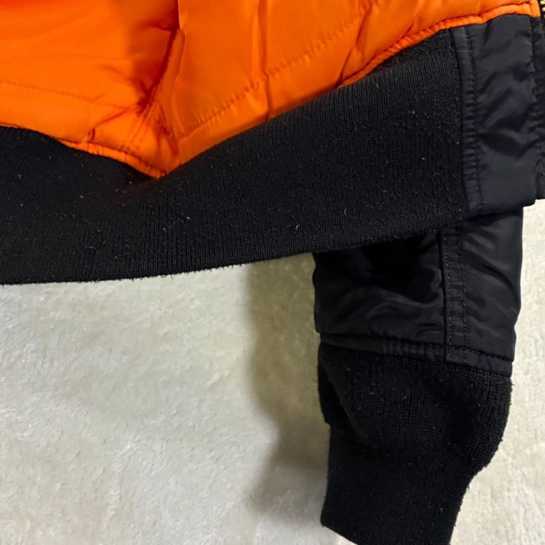 ALPHA MA-1 フライトジャケット S ブラック メンズ スリムフィット