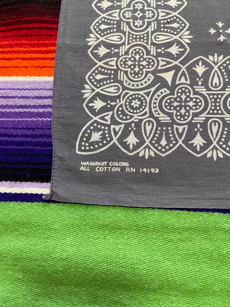 【Special】④③⑦60s USA製 バンダナ WAMCRAFT アイアン