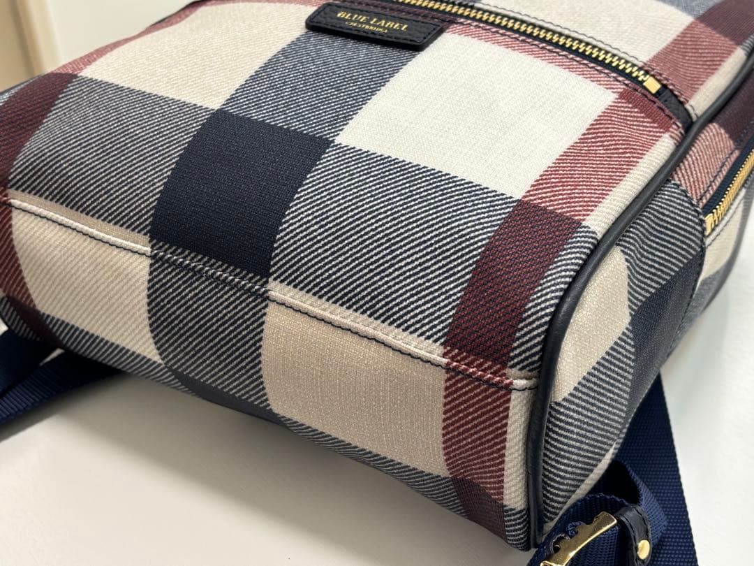 BLUE LABEL クレストブリッジチェックPVCバックパック