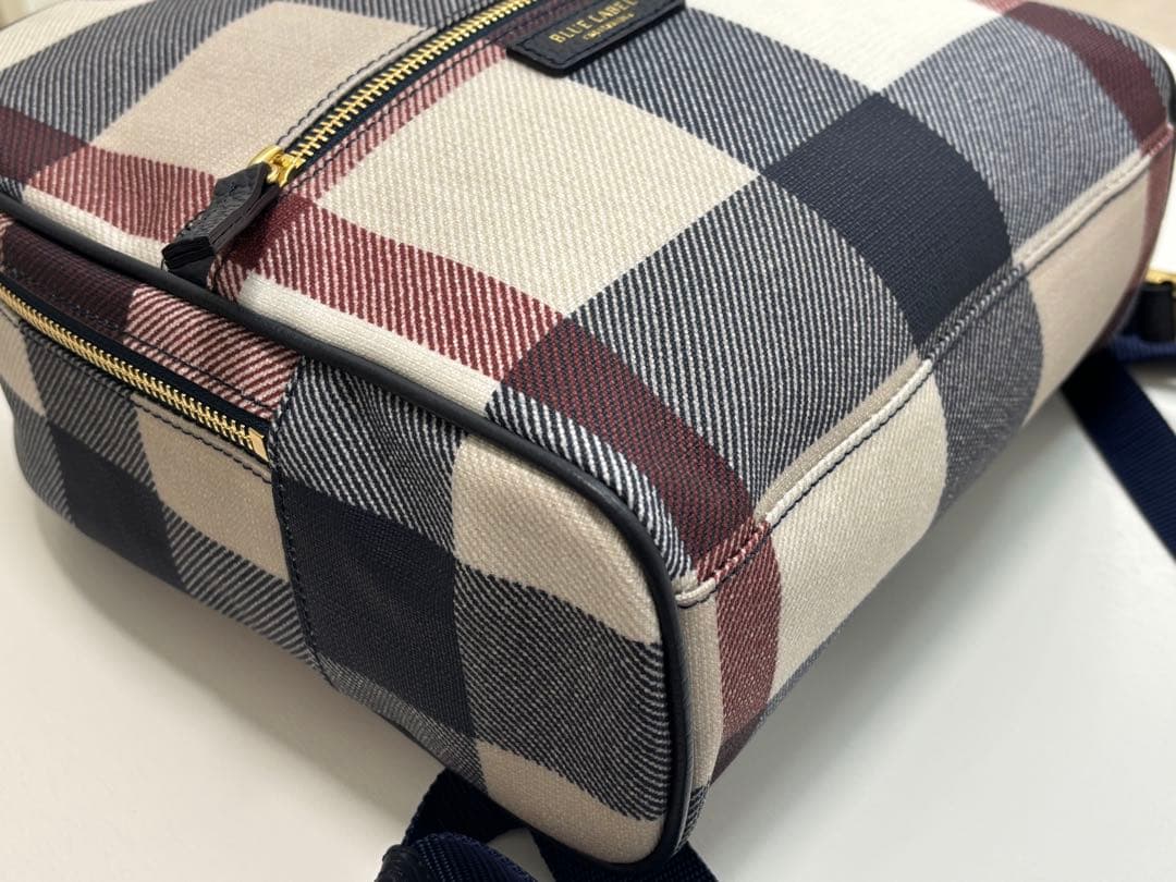 BLUE LABEL クレストブリッジチェックPVCバックパック