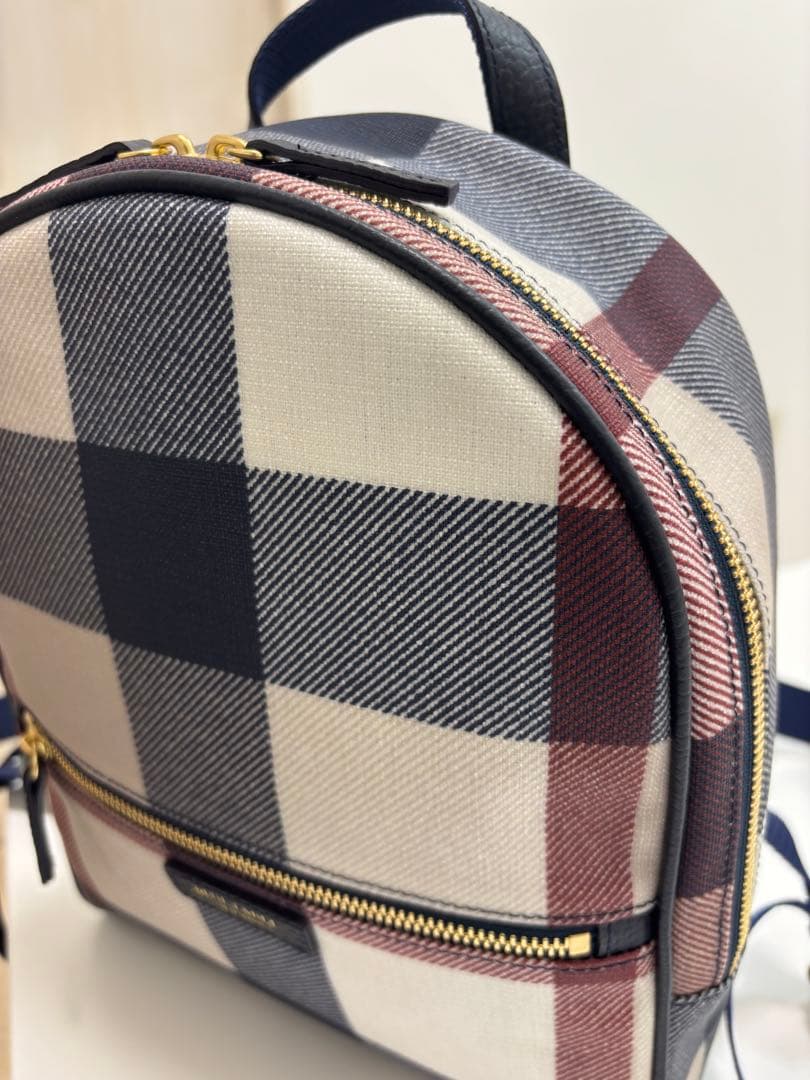 BLUE LABEL クレストブリッジチェックPVCバックパック