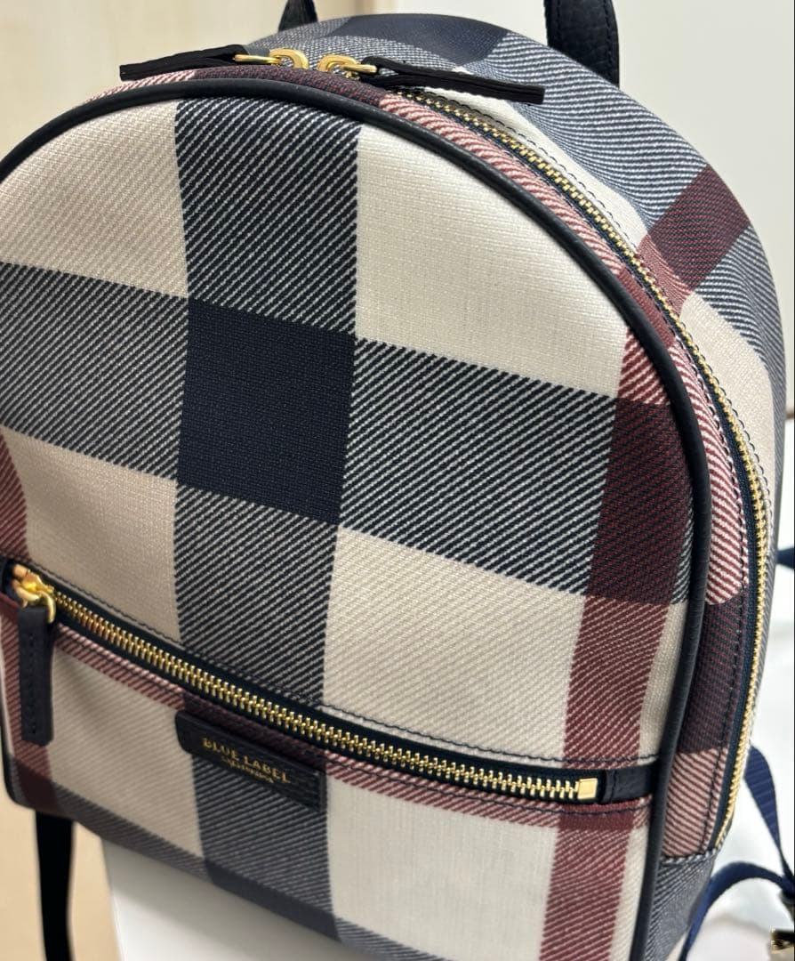 BLUE LABEL クレストブリッジチェックPVCバックパック