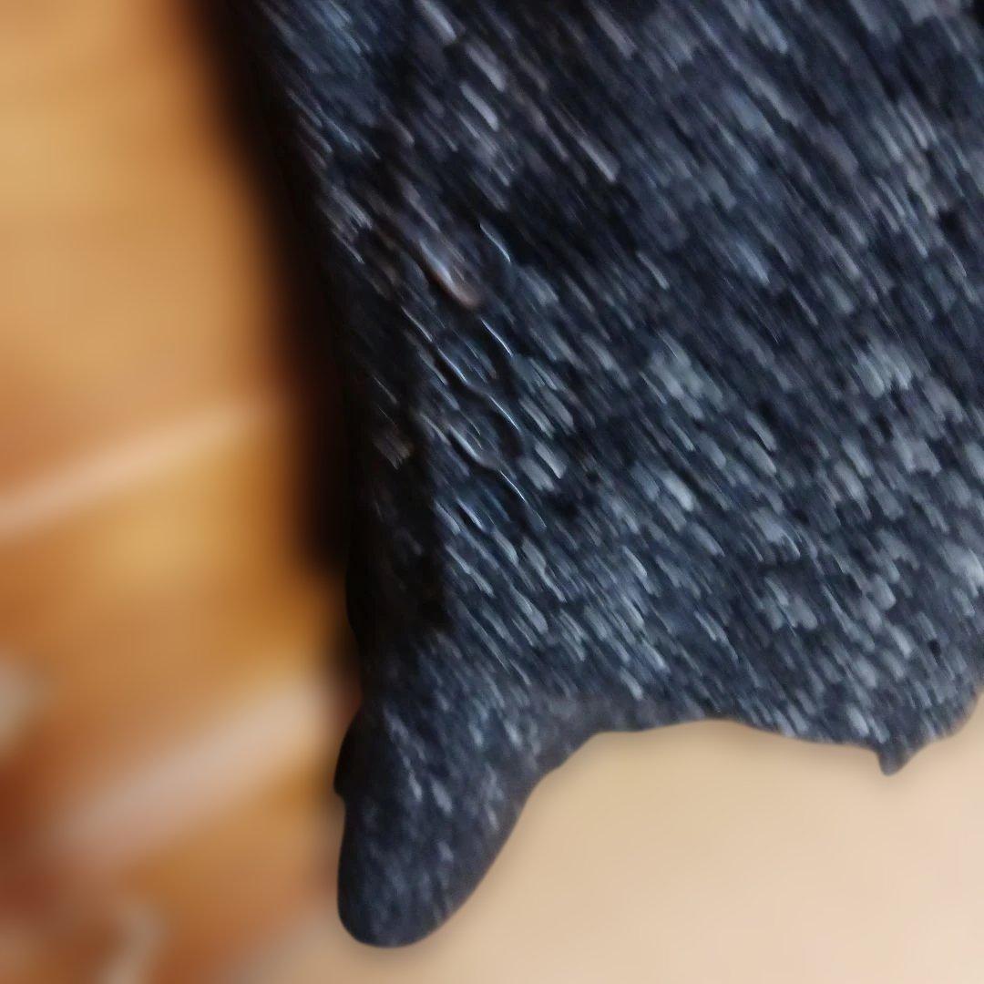 リチウムオム ツイード チェスターコート黒系サイズ44