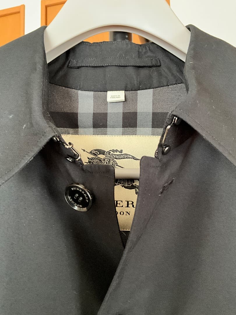 BURBERRY バーバリー ショートトレンチコート 54R 黒
