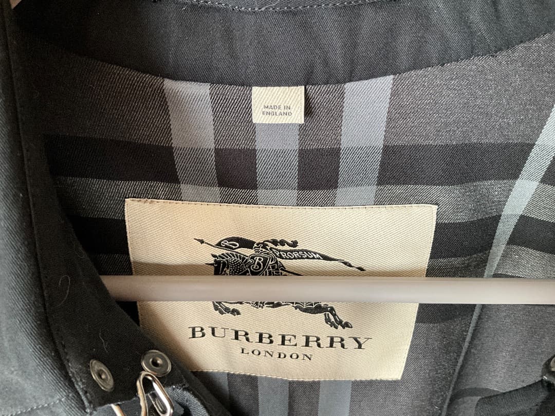 BURBERRY バーバリー ショートトレンチコート 54R 黒
