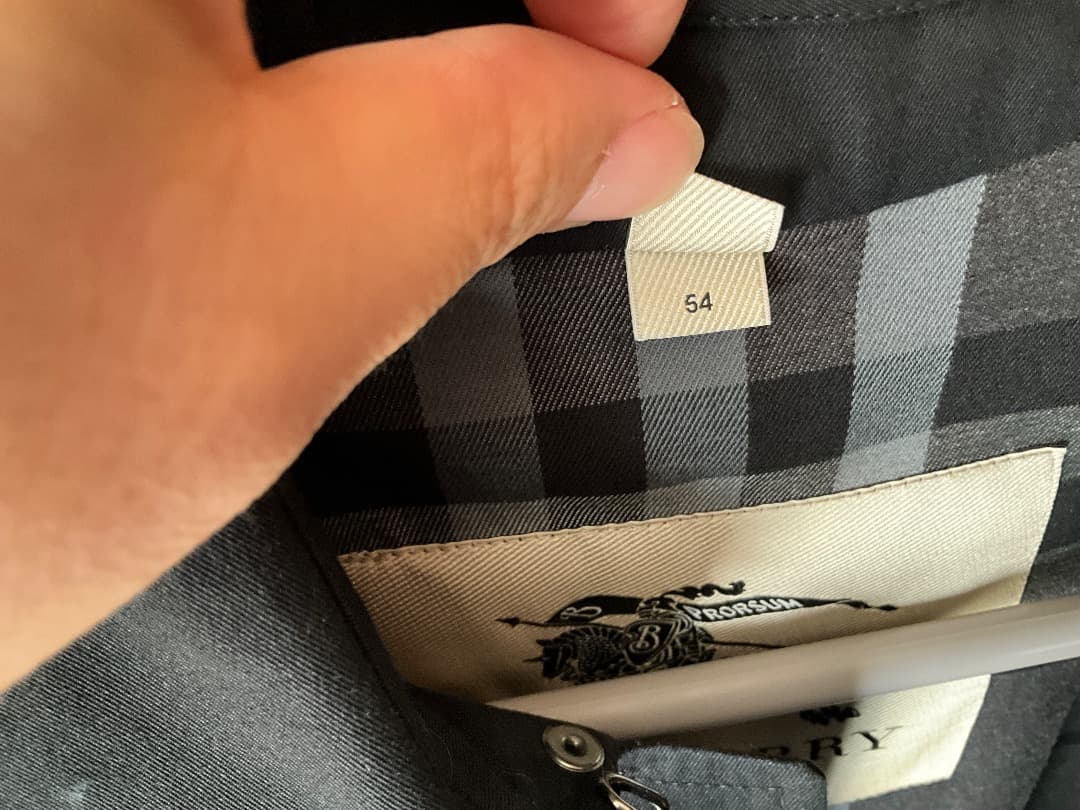 BURBERRY バーバリー ショートトレンチコート 54R 黒