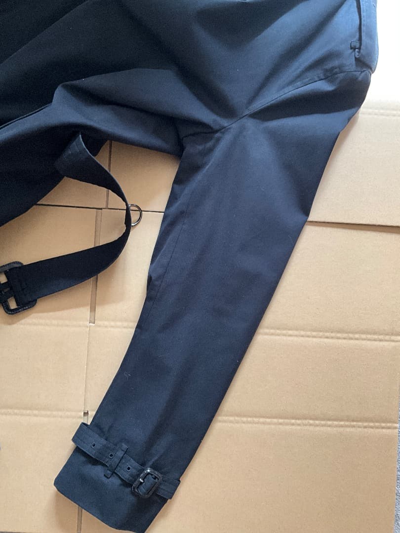 BURBERRY バーバリー ショートトレンチコート 54R 黒