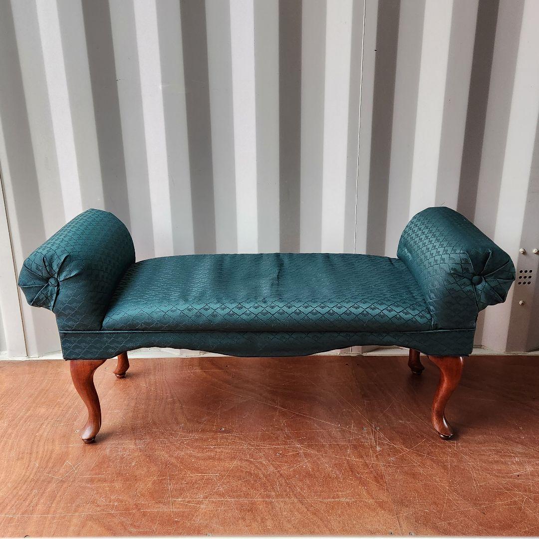 ヴィンテージ　猫脚 ロールアームベンチ クラシックベンチ ロールアームソファ