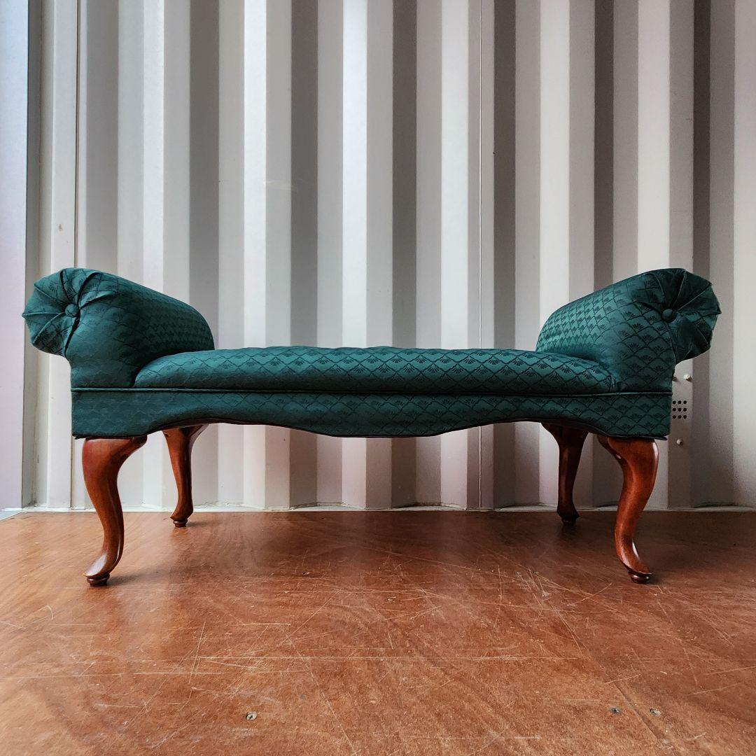 ヴィンテージ　猫脚 ロールアームベンチ クラシックベンチ ロールアームソファ