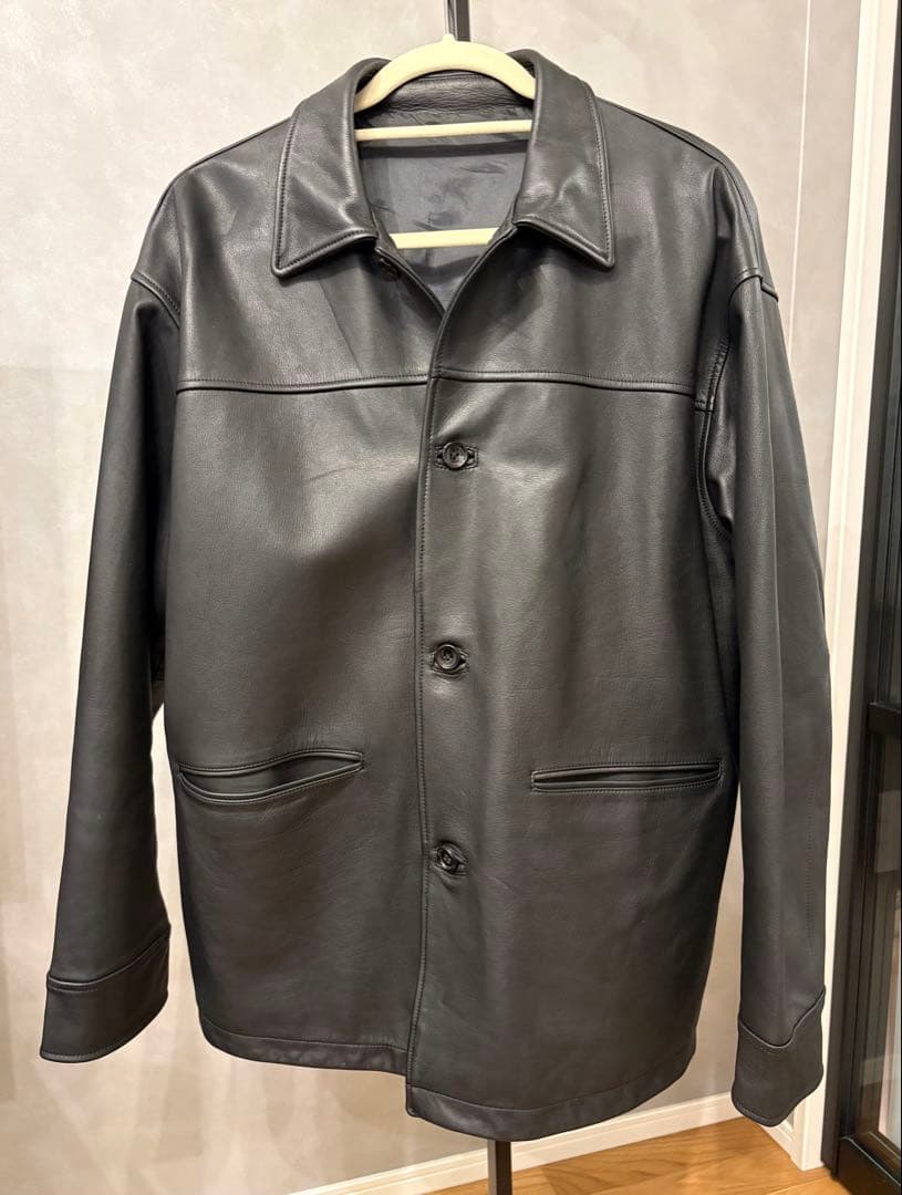 ジャケット・アウター OVY Waterproof Calf Leather Car Coat