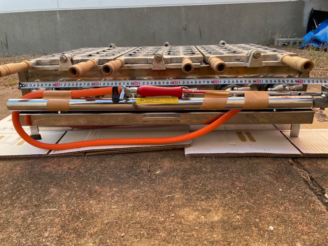 業務用ミニたい焼き器　3連　30匹　LPガス　屋台　祭り　店舗用