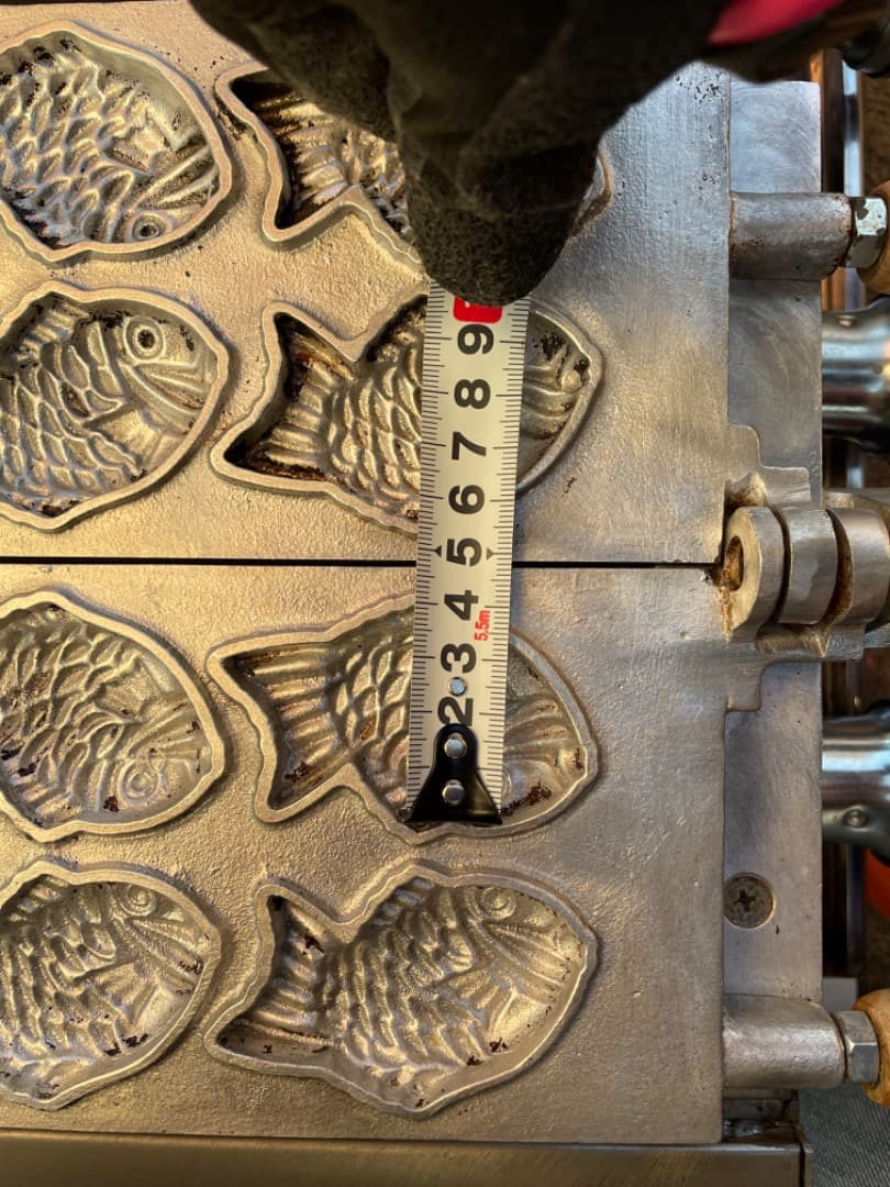 業務用ミニたい焼き器　3連　30匹　LPガス　屋台　祭り　店舗用