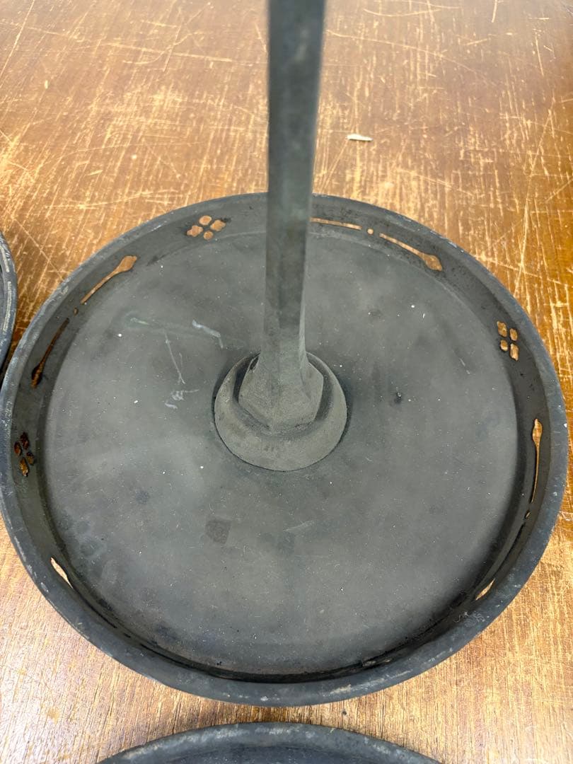 燭台　一対二本　アンティーク　骨董 レトロ まとめて4本