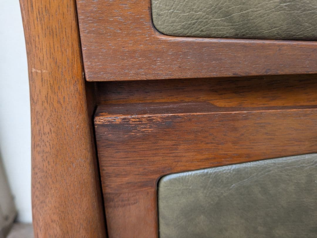 オールドマルニ　木製キャビネット　サイドチェスト　マルニ木工　昭和レトロ