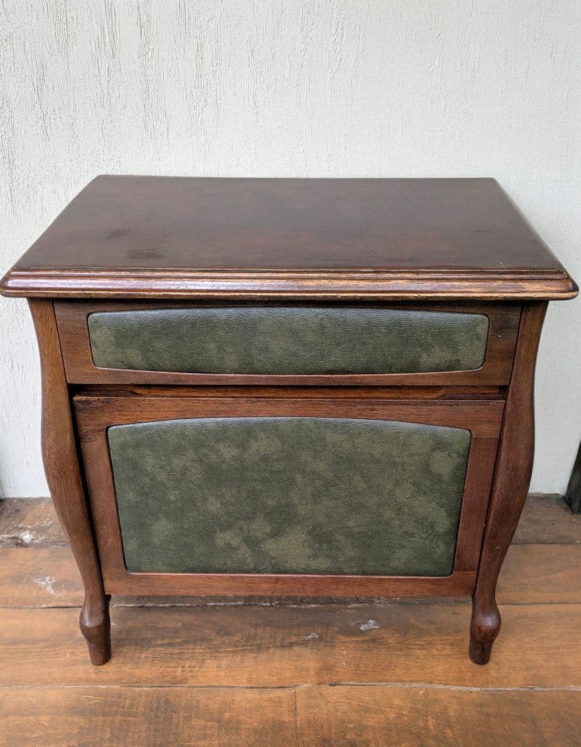 オールドマルニ　木製キャビネット　サイドチェスト　マルニ木工　昭和レトロ