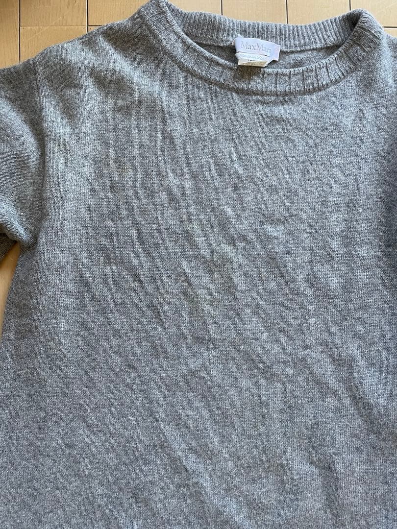 あ*こ様 最高峰マックスマーラMaxMara グレー Mカシミヤ100%