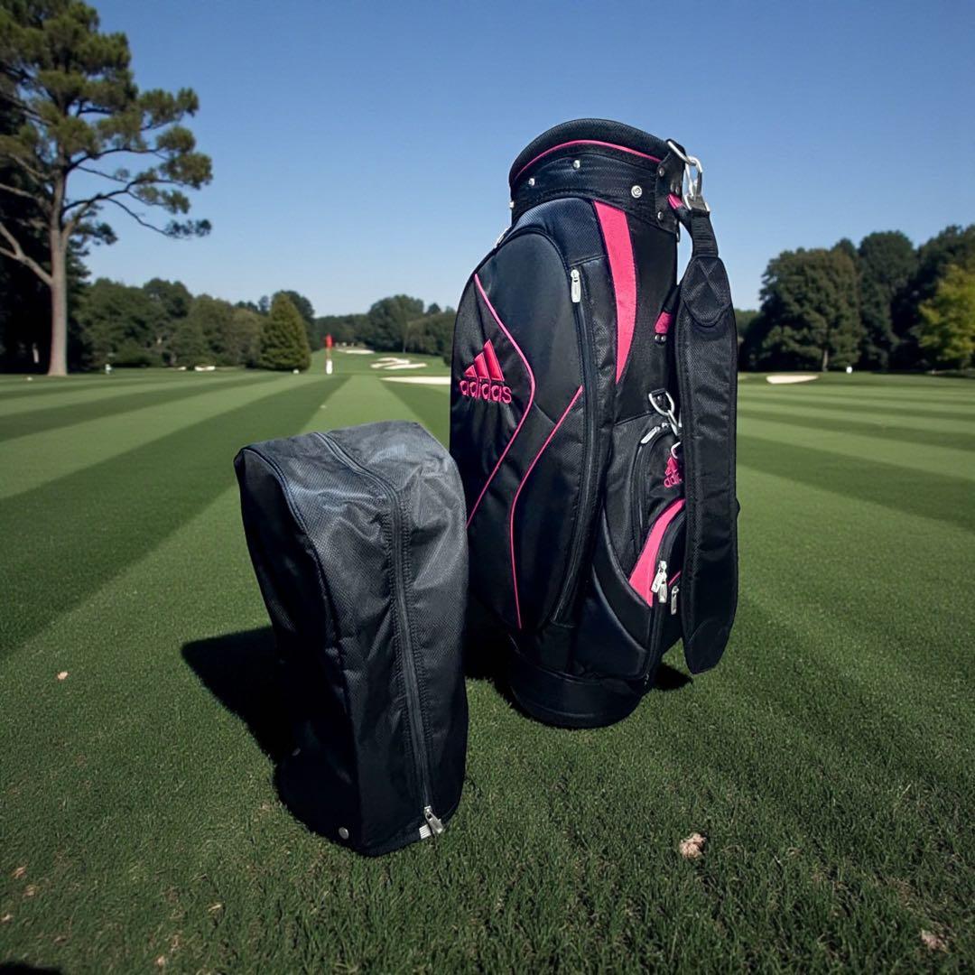 adidas キャディバッグ 軽量モデル 美品 ブラック naonao