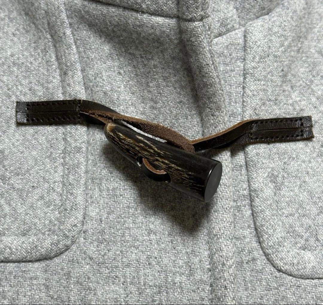 【美品】グリーンレーベルリラクシング CB ダッフルコート ロング グレー Ｌ