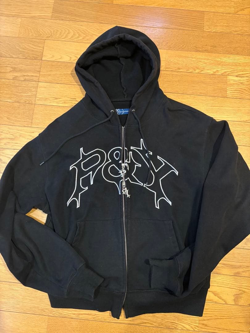 punkandyo 初期黒　ジップパーカー　zip