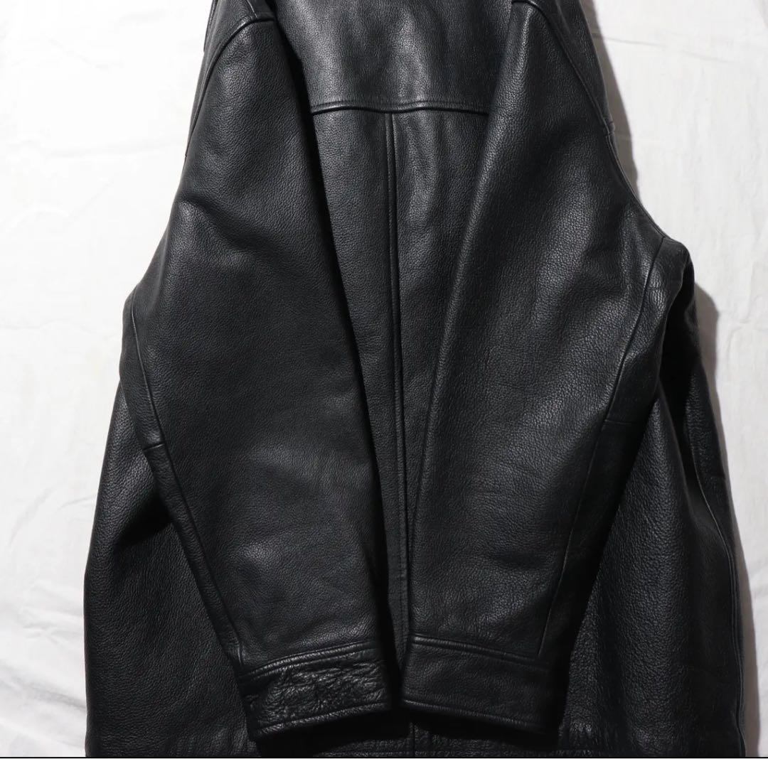 Mint Condition OLD GAP 牛革 レザーカーコート 90s