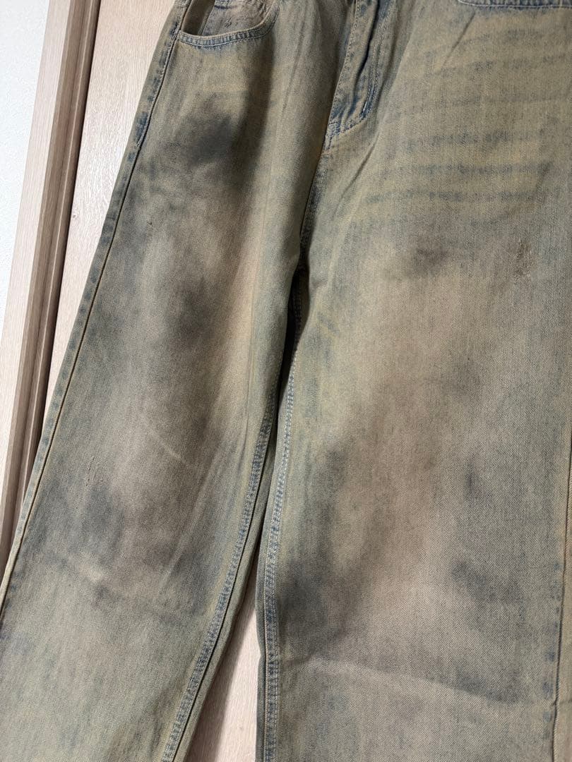 【三連休限定SALE】M.U.L リメイクデニム 汚し加工 エムユーエル