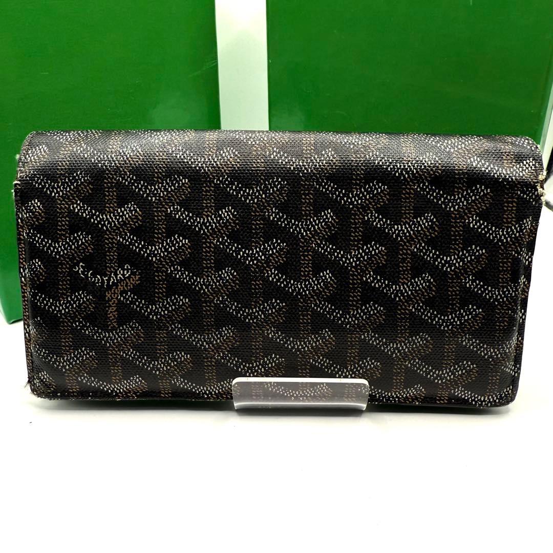 ゴヤール 長財布 リシュリュー モノグラム 総柄 ヘリンボーン