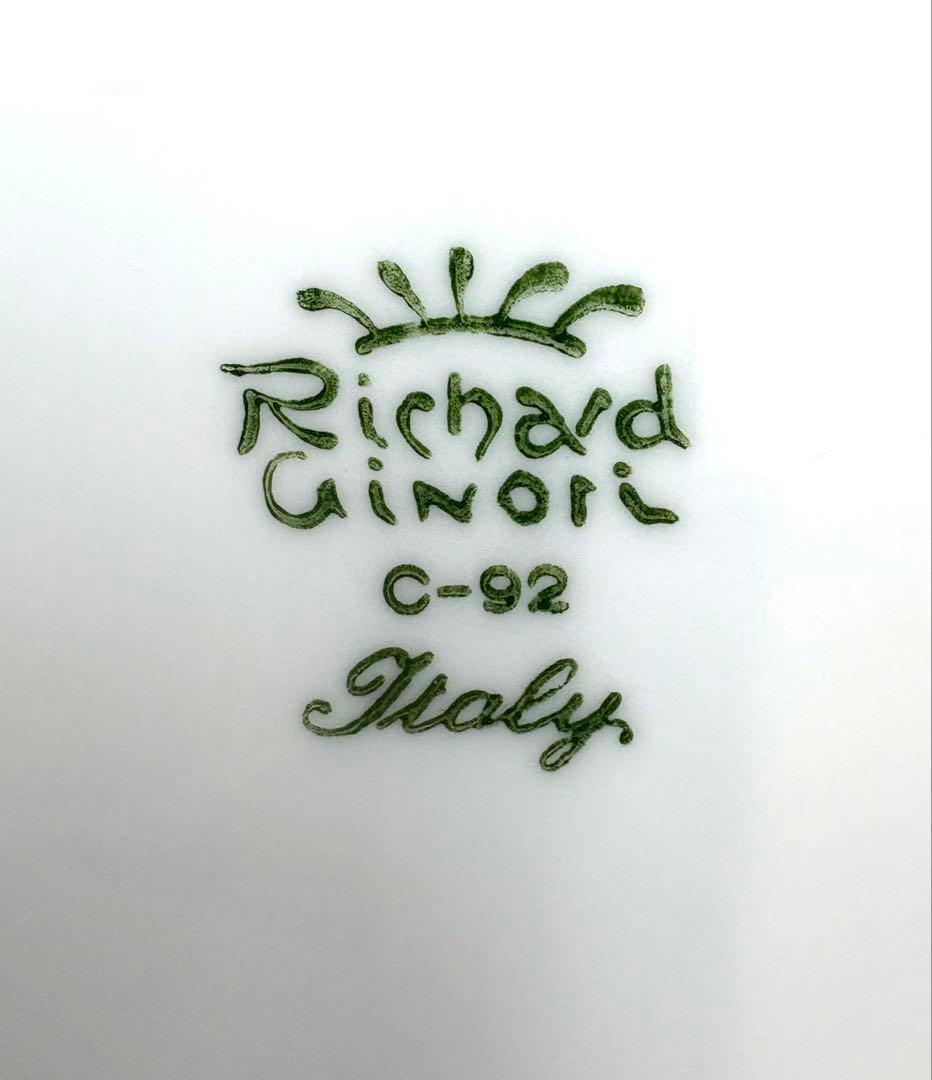 リチャードジノリ　ベッキオホワイト　17cm デザートプレート 4枚セット