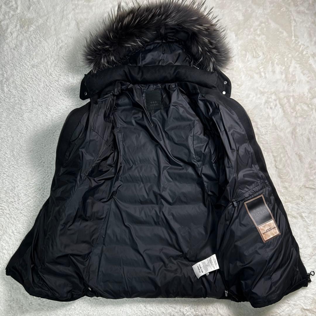 タトラス　近年21年モデル　高級ダウンコート　ラビアナ　ロングコート　黒