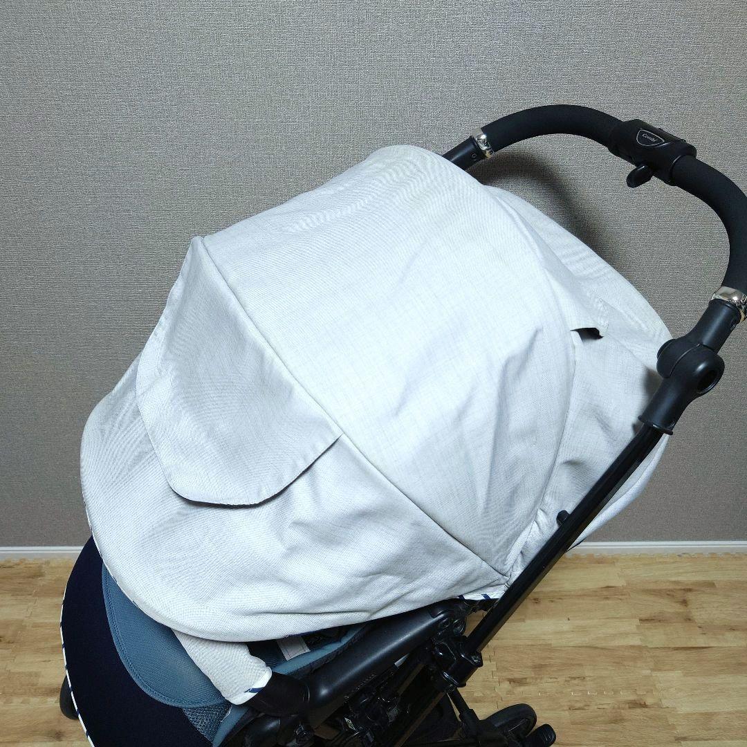 【美品】コンビ ベビーカー スゴカルα 4キャス compact エッグショック