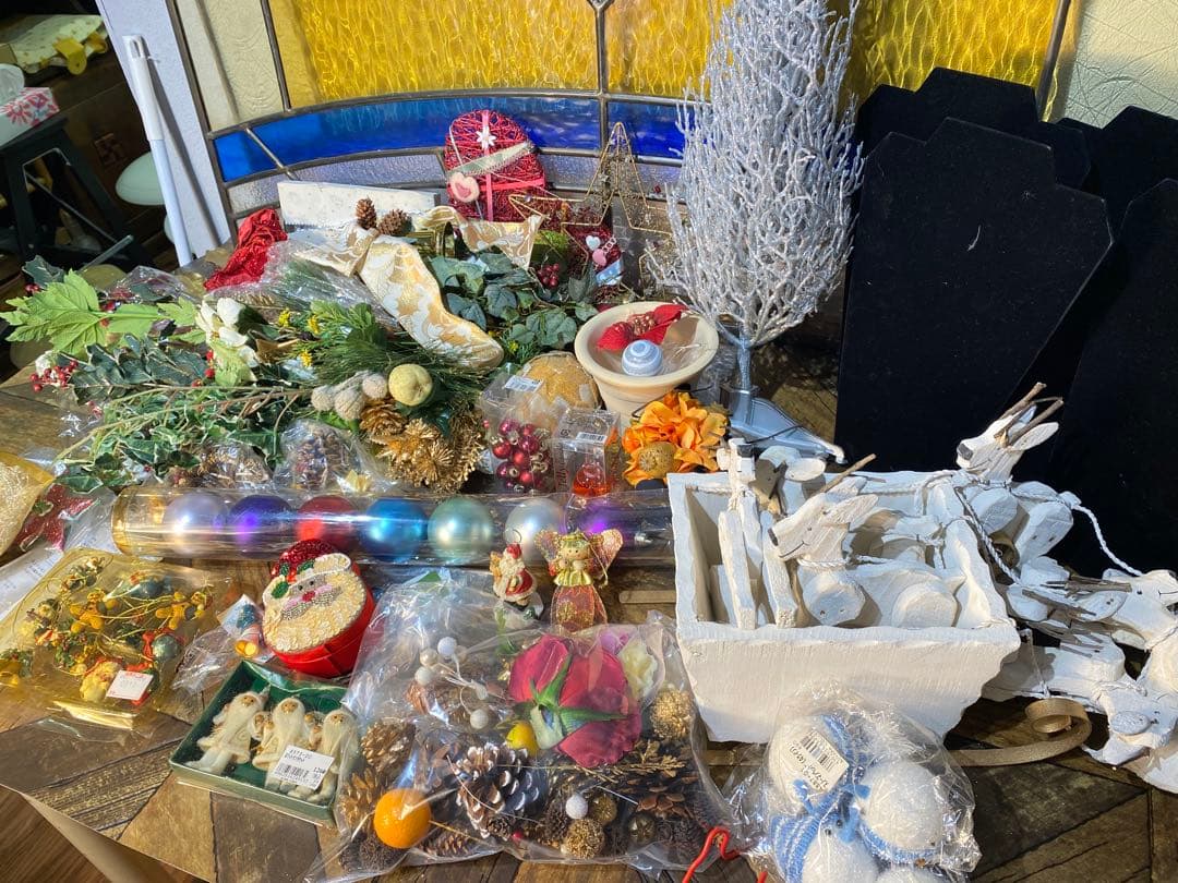 クリスマス オーナメント アート インテリア アンティーク 雑貨 セット 資材