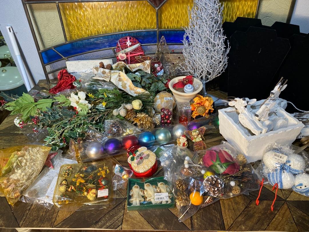 クリスマス オーナメント アート インテリア アンティーク 雑貨 セット 資材