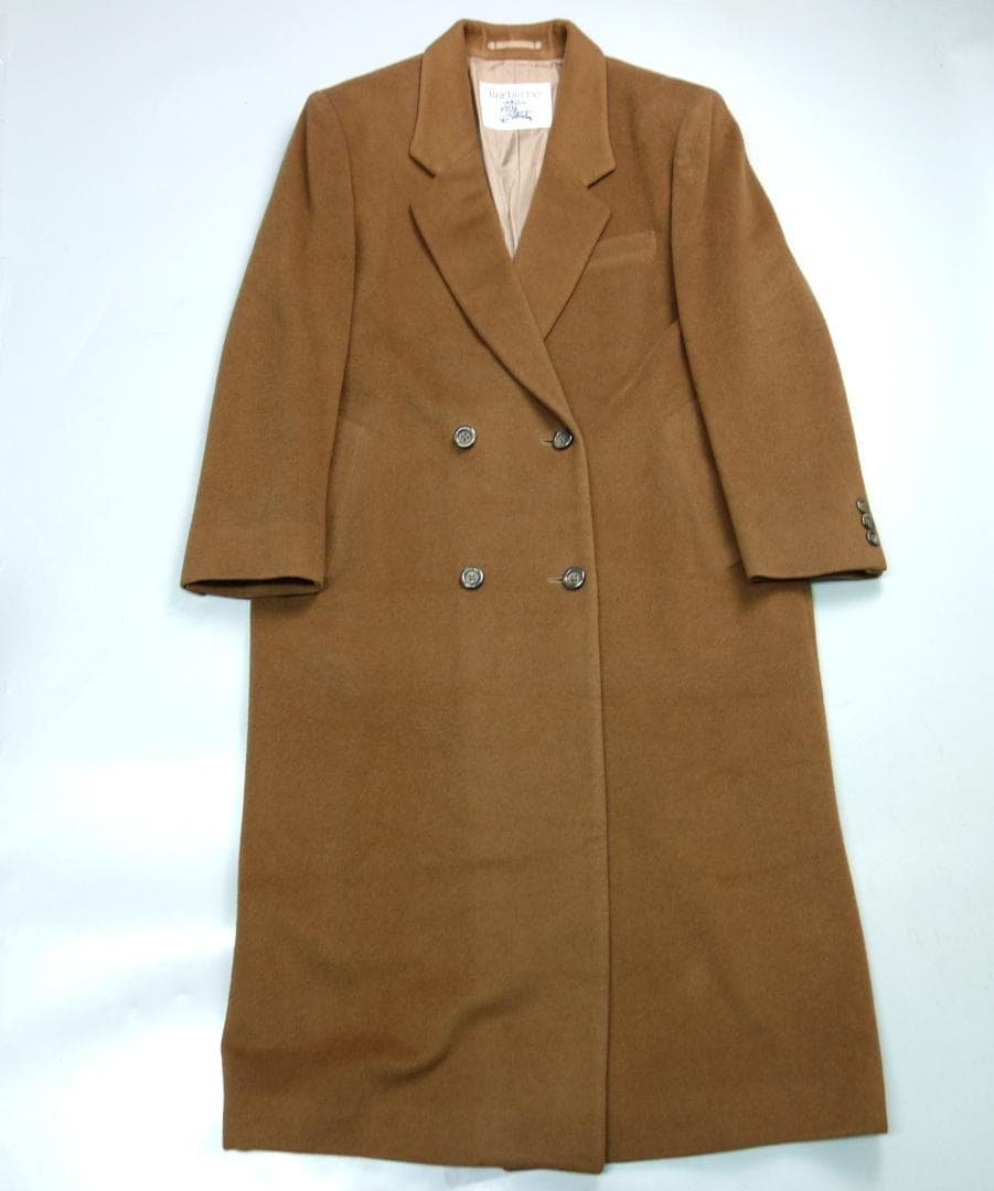 Ω*様 7927 90s バーバリーズ ウール カシミヤ混 ダブル チェスターコ