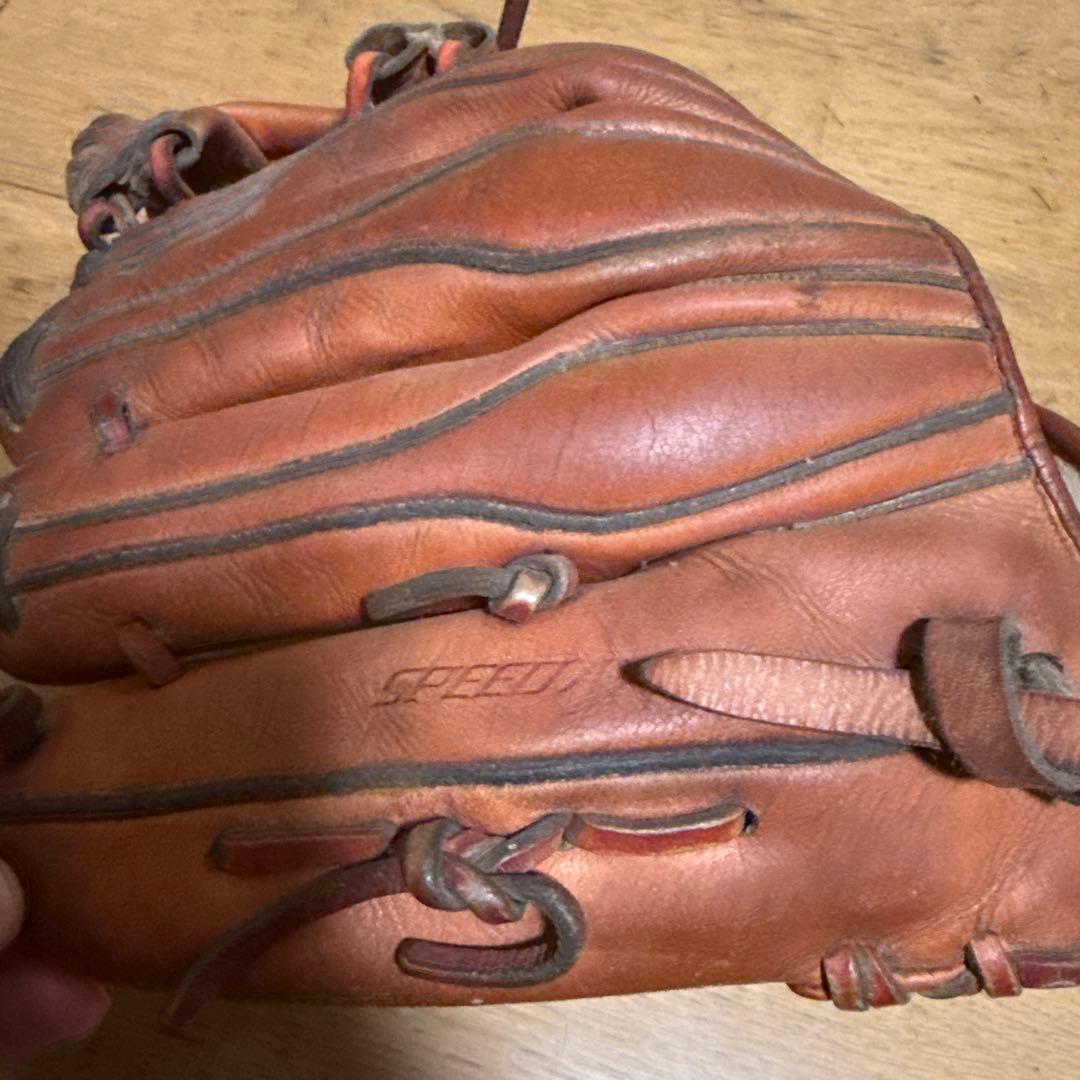 アシックス ゴールドステージ 硬式グローブ　紐切れてます　購入後直してください